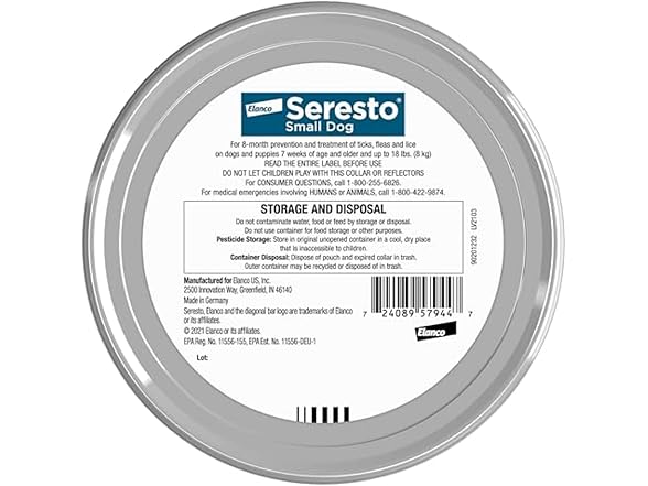 Seresto Small Dog Flea & Tick Treatment & Prevention Collar
