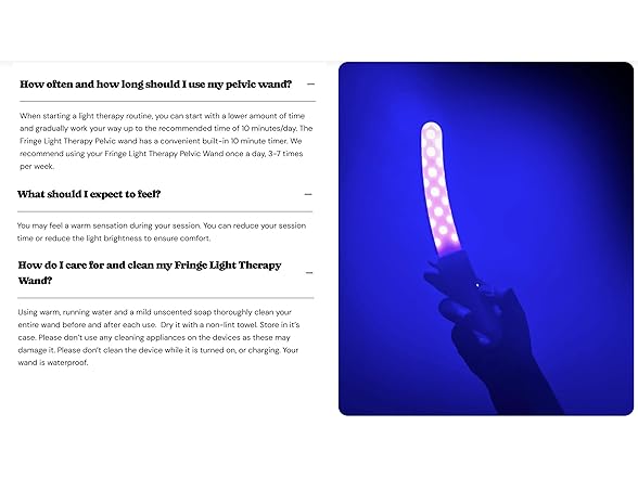 Fringe, Red LED Light, Blue Light Thera