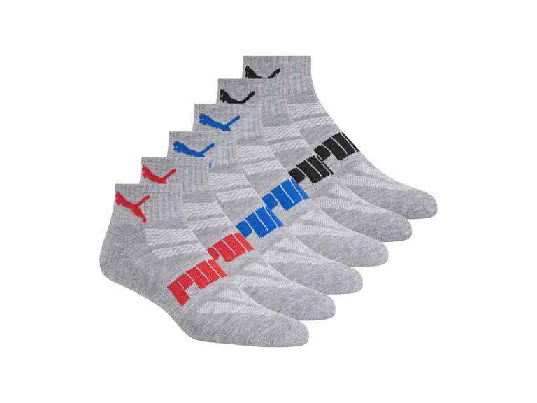 PUMA P601282 10-13 PUMA Men's 12-Pairs Quarter Crew Socks -