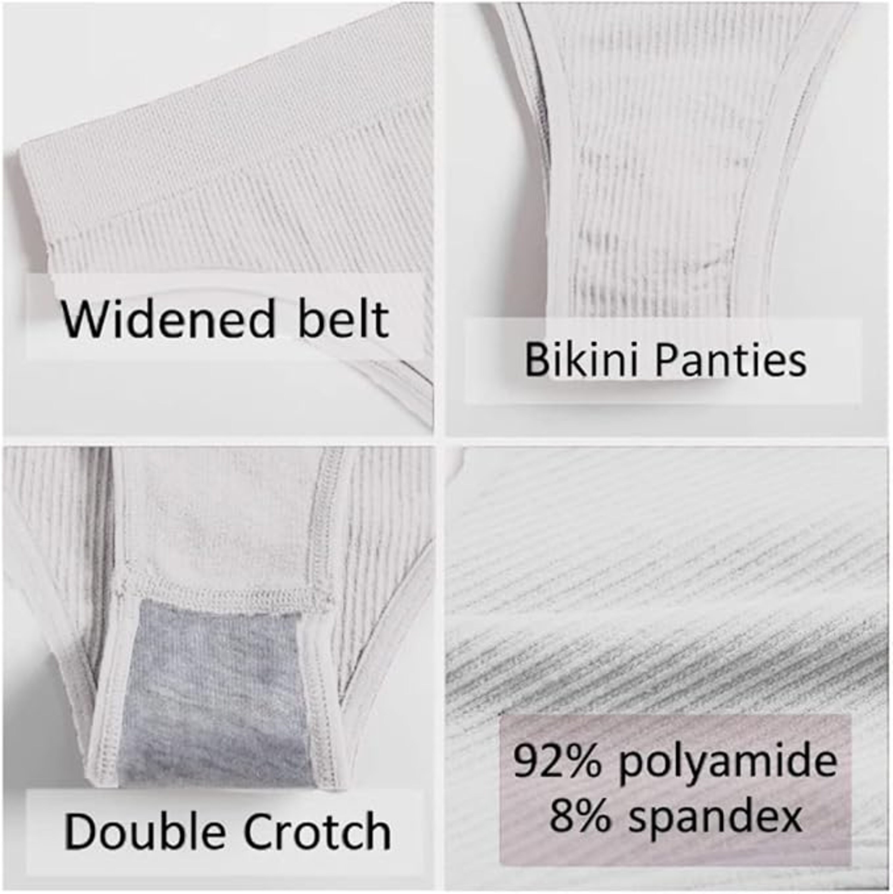 Talmont Seamless Ribbed Bra & Panty Set - Gallery 30