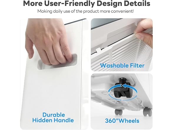 YTE PRO 34Pt Dehumidifier 2500sqft Drain