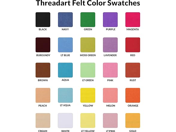 Threadart Kelly Green Premium Felt Roll -