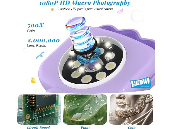 LELESUN Kids' Microscope
