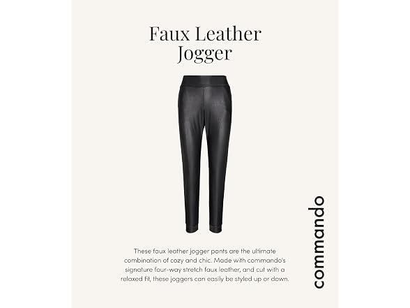 Commando Women (S) Faux Leather Jogger