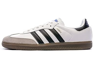 $77.99 Adidas Mens Samba OG White Sneakers dealfomo
