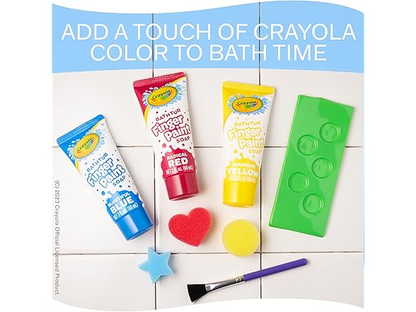 Crayola Bath Tub Mini Paint Set 9 Piece