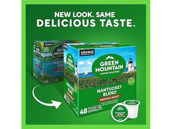 48CT Green Mountain Coffee Roasters Nantucket Blend