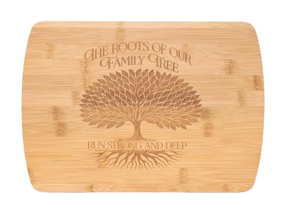 Spoontiques Family Tree Cutting Board for Kitchen