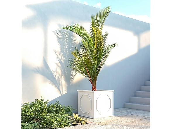 LeisureMod SP22W Sprout Planter White