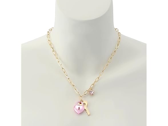 Betsey Johnson Sweetheart Lock Necklace