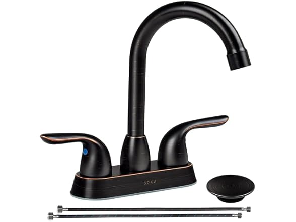 SOKA SOKA Bathroom Sink Faucet Stainless Steel Faucets