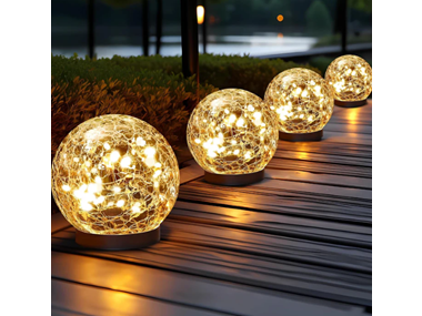 $29.99, Was $149.99, 80% Off! 6PK Hakol BH-706 Solar Globe Lights Outdoor dealfomo