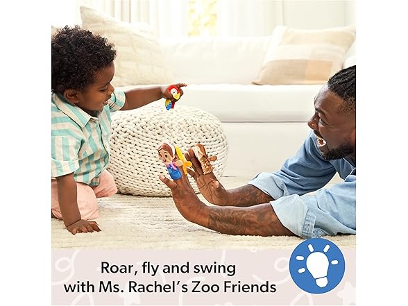 Ms. Rachel Finger Puppets Zoo Friends 4-Pack