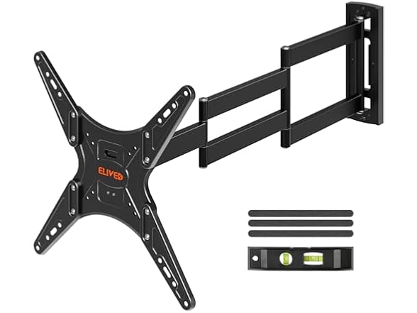 ELIVED Outdoor Long Arm TV Wall Mount | 26-65in