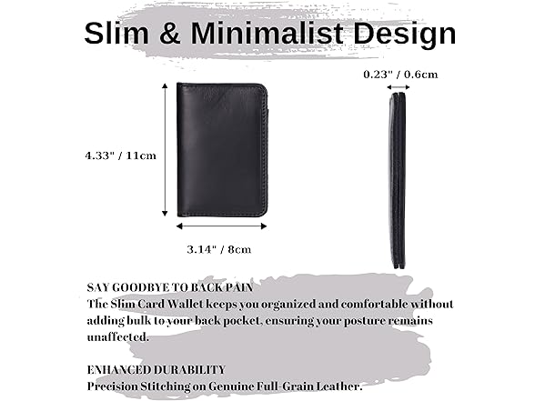 Lupinny Leather Slim Wallet