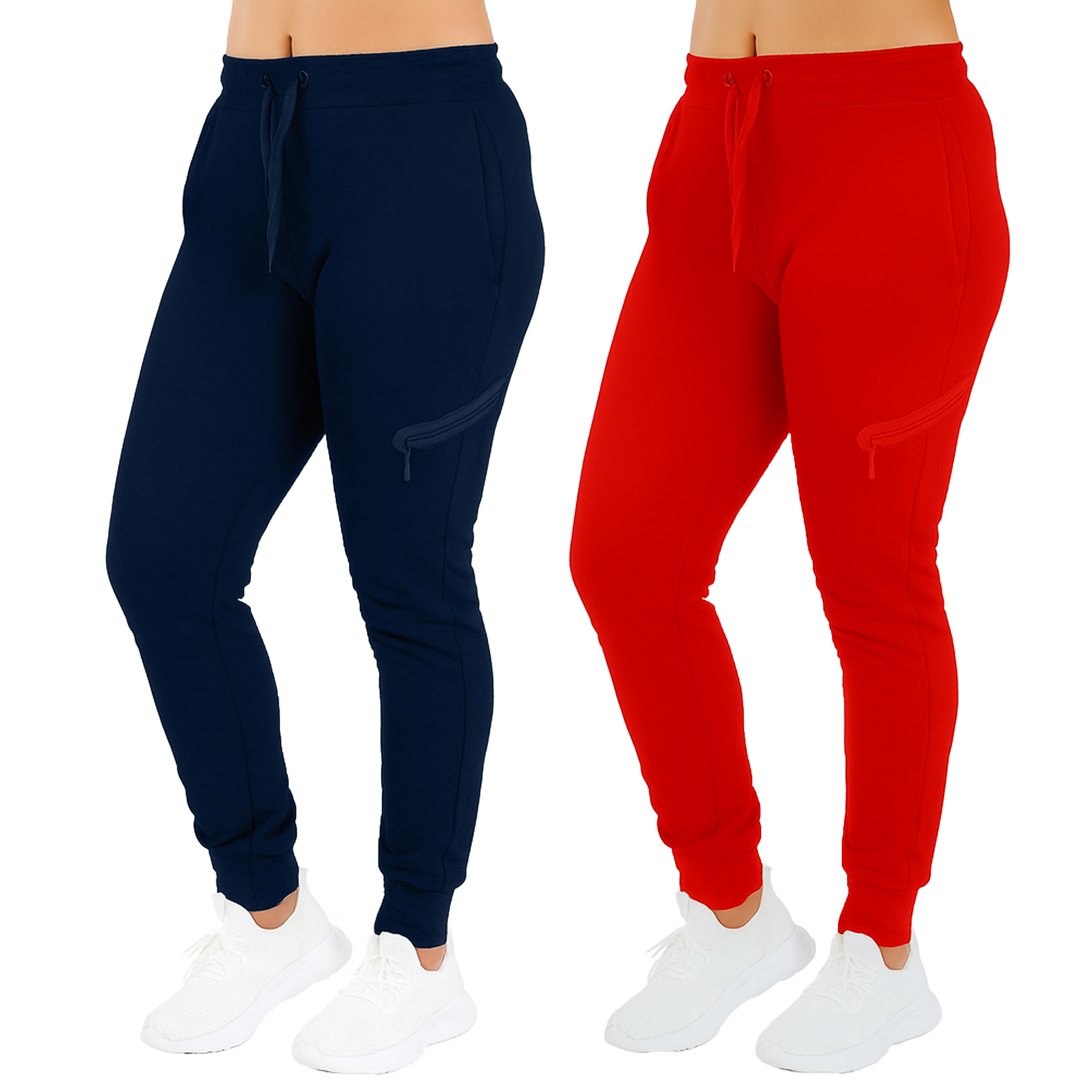 (1 or 2Pk) Womens Tech Fleece Jogger Pants - Gallery 20