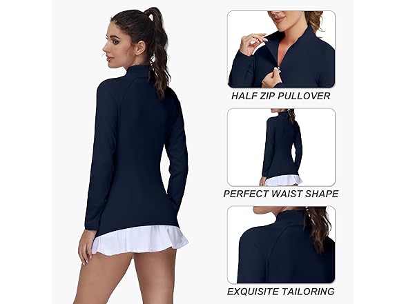 Ggov Women Golf Shirts Woman UPF 50+ Sun Shirts