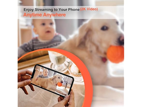 WIWACAM 2K WiFi Camera W/ 5000mAh Battery