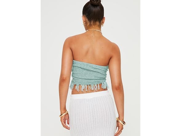 Princess Polly Kovac Reversible Fringe Tube Top