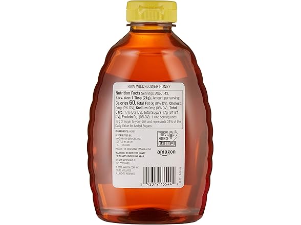 1CT Raw Wildflower Honey, 32 ounce