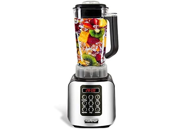 NutriChef Digital Electric Kitchen Countertop Blender