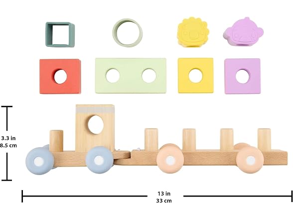 Fisher-Price Wood Stacking Train