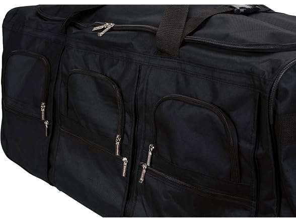 Rockland Rolling Duffel Bag, Black, 40"