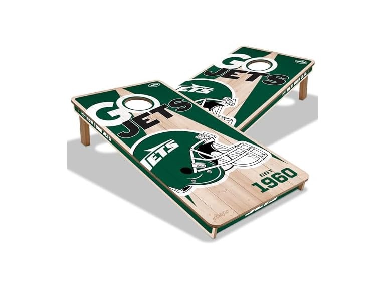 JETS Pro Wood Cornhole Game