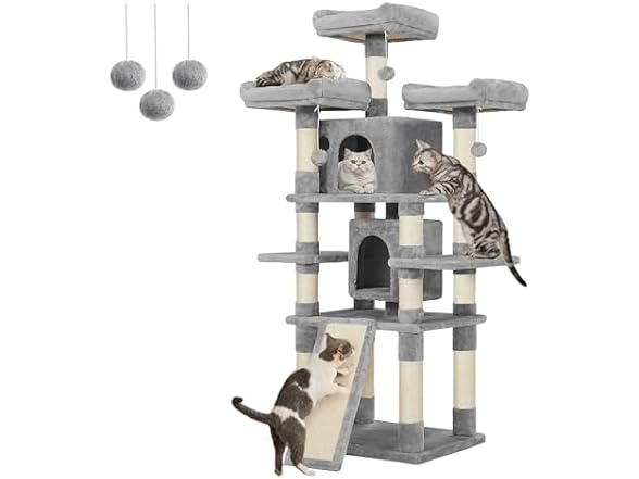 Feandrea 67 Inches Multi-Level Cat Tree
