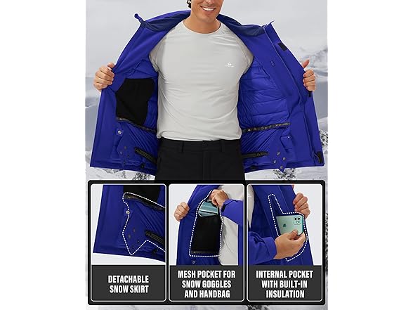 Pioneer Camp Mens Snow Ski Jacket