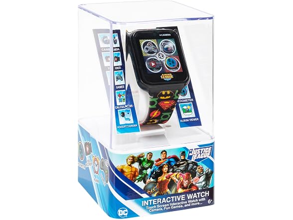 Accutime Boys 40mm Justice League Kids Smart Watch