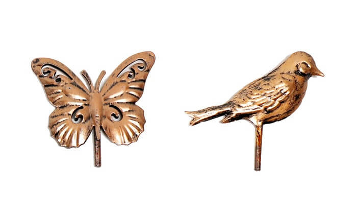 Copper Bird & Butterfly Bird Bath & Water Oasis - Gallery 20