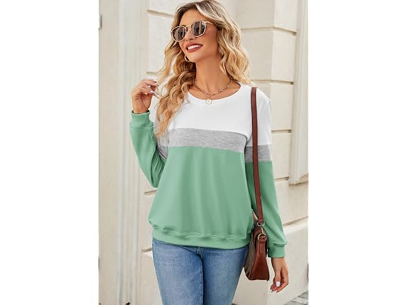 FKEEP Women's Crew Neck Sweatshirt (Small)