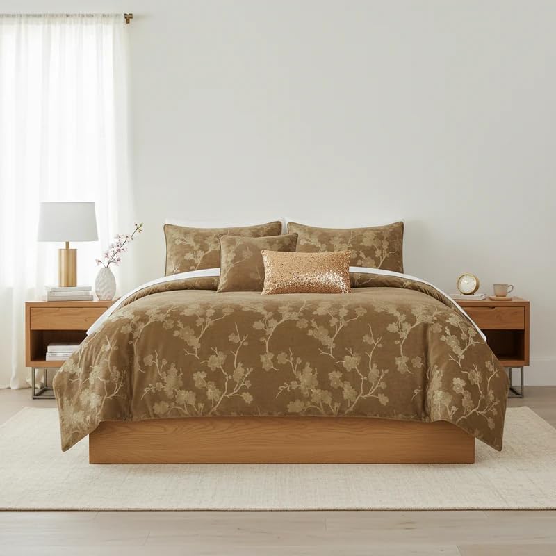J&V Textiles Floral 5-Piece Comforter Set - Gallery 16