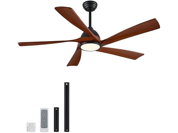 VONLUCE 52in Wood Ceiling Fan Patio