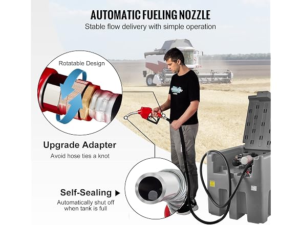 Portable Diesel Tank, 116 Gallon Capacity &