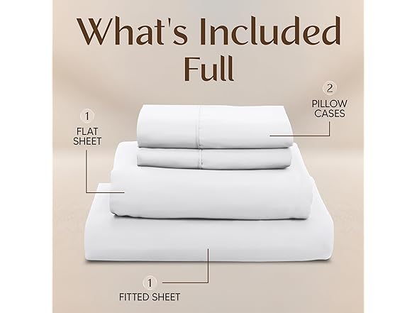 Utopia Bedding Full Sheet Set (White)