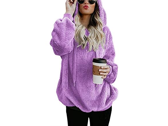 Romanstii Women (M) Long Sleeve Hooded Zip Hoodie