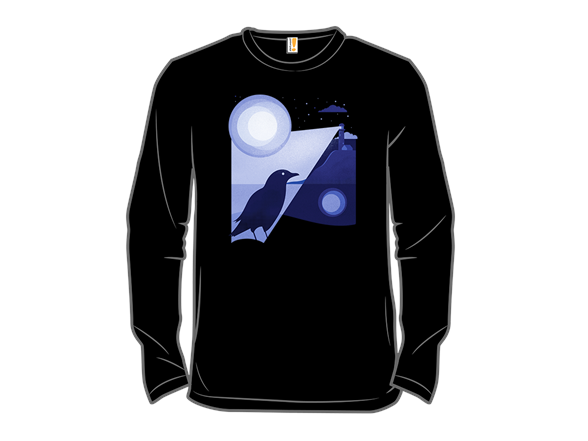 Bird Illuminated By The Lighthouse