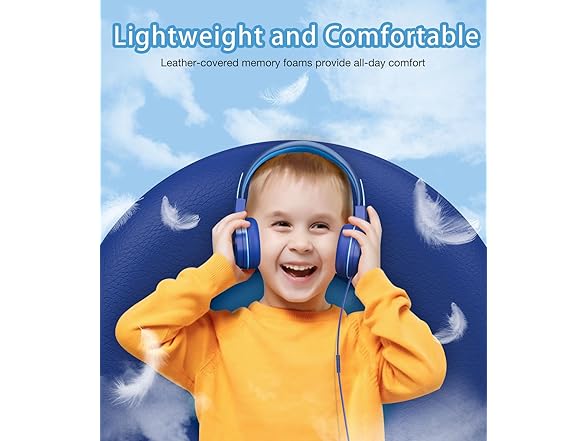Bywulanda Kids Headphones with LED Lights