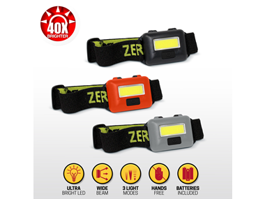 $13.99, Was $49.99, 72% Off! Aduro Tactical Headlamp 3 Pc Set dealfomo