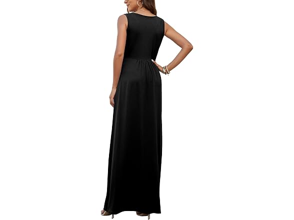Molerani Women (L) Sleeveless V Neck Loose Dress