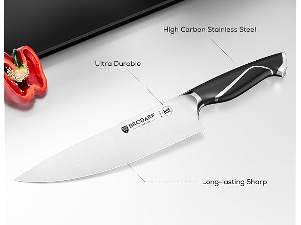 BRODARK 15 Pcs Sharp Knives Set