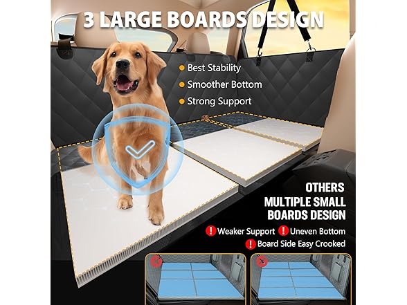 Back Seat Extender for Dogs-Large Space