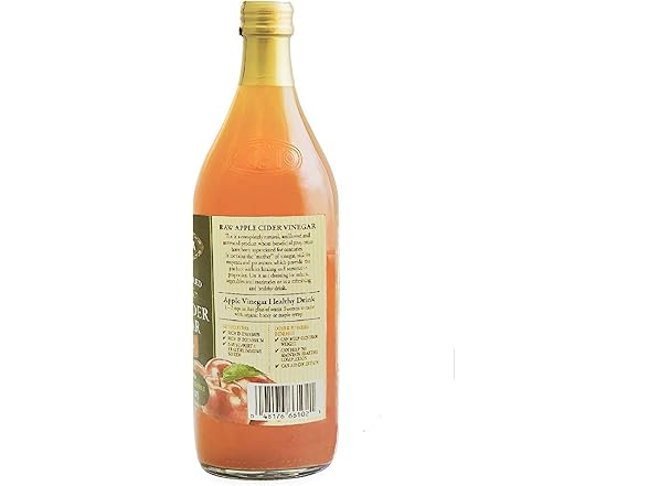 1CT 100% Raw Unfiltered Organic Apple Cider Vinegar