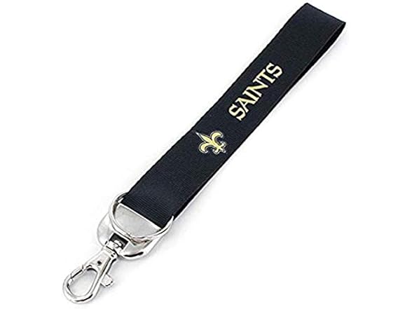 New Orleans Saints Deluxe Wristlet Keychain