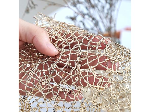 2 Pieces Mesh Sequin Table Runner