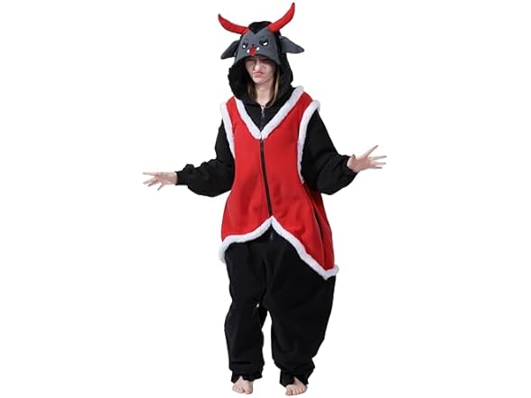 NAMHTOM Adult Devil Krampus Onesie