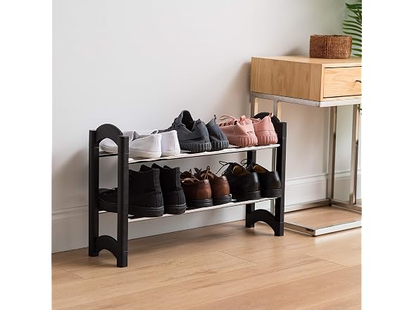 IRIS USA 2-Tier Shoe Rack, Holds 10 Pairs
