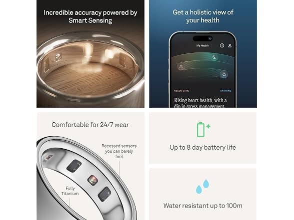 Oura Ring 4 Smart Ring - Metallic (Refurbished)
